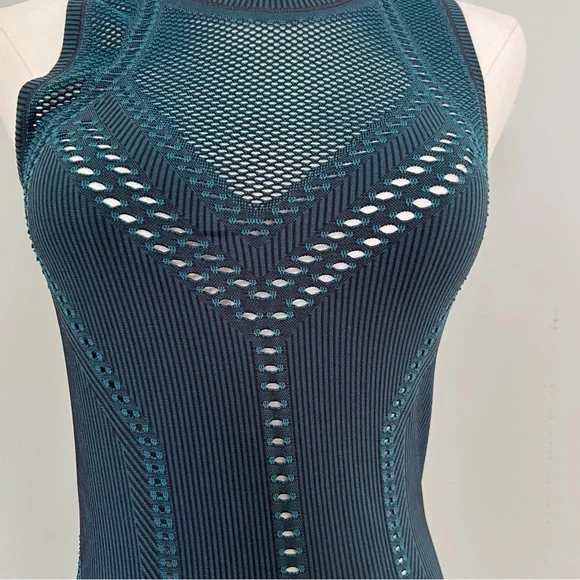 ATHLETA Oxygen Two Toned Tank in Dark Surf Teal - Picture 5 of 6